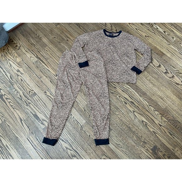 ROOM SERVICE Leopard Pajama Jogger Set - Size S - Picture 5 of 8